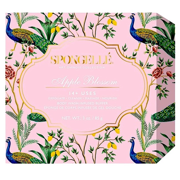 NIB- Spongelle Apple Blossom Multi-Use Body Wash Infused Buffer - Picture 3 of 4